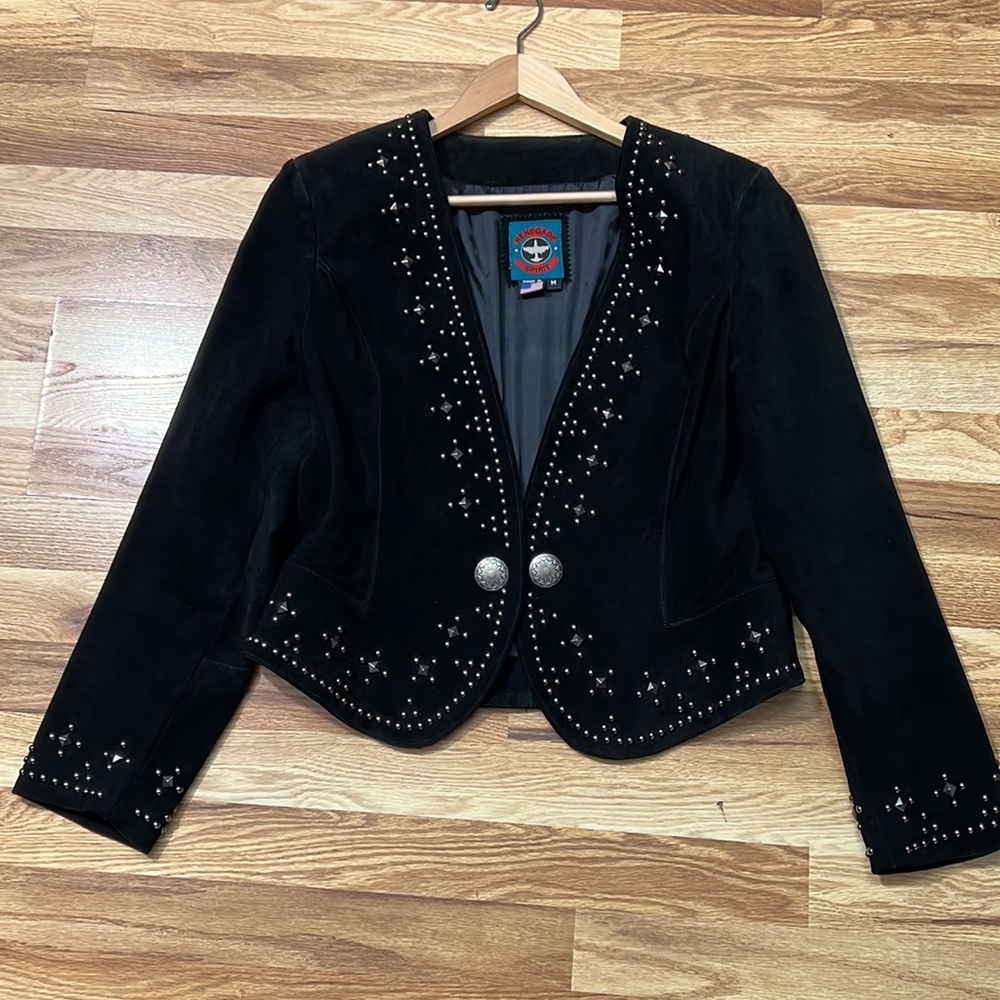 Renegade Spirit black suede jacket size M